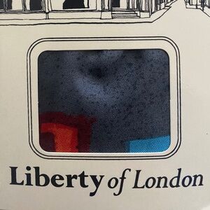 Vintage Liberty of London Silk Scarf - Geometric Tribal Print- with OG packaging